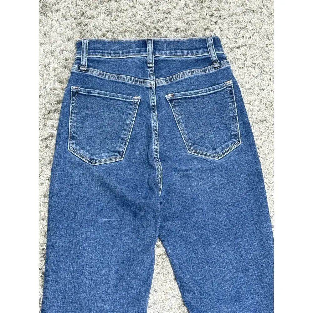 Abercrombie & Fitch The Flare Jeans Women’s Size 0/25 Blue Denim Boho High Rise